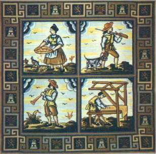Trades of Talavera Tapestry Rug