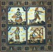 Talavera Needlepoint Rug