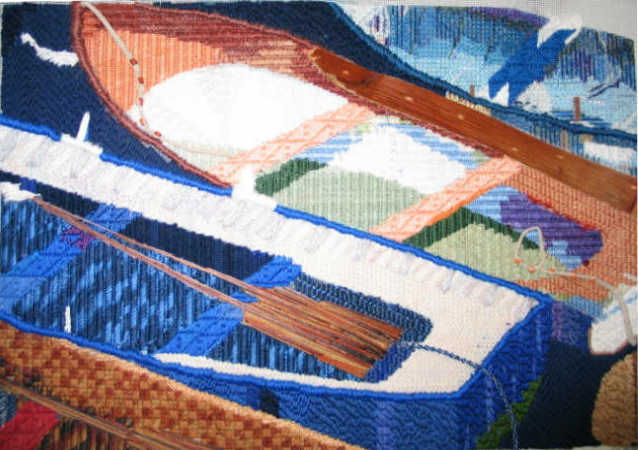 Dimensional Stitches - San Sebastian - Hand Painted Canvas
