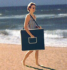 Tote your towel  -  magazine and keys