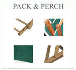 Wood and Canvas Beach Backrests