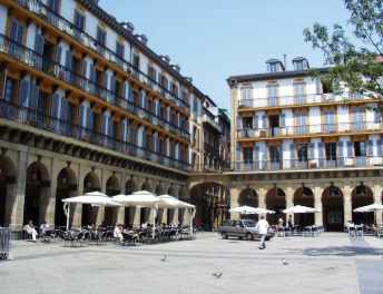 Constitution Square in San Sebastian - Spain Constitution Square