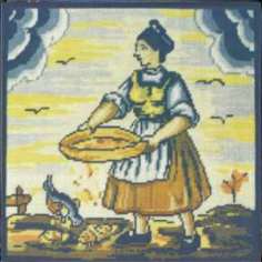 The Countrywoman - Tiles from Talavera Talavera Needlepoint