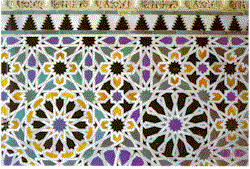 Tiles from the Alhambra Palace in Granada